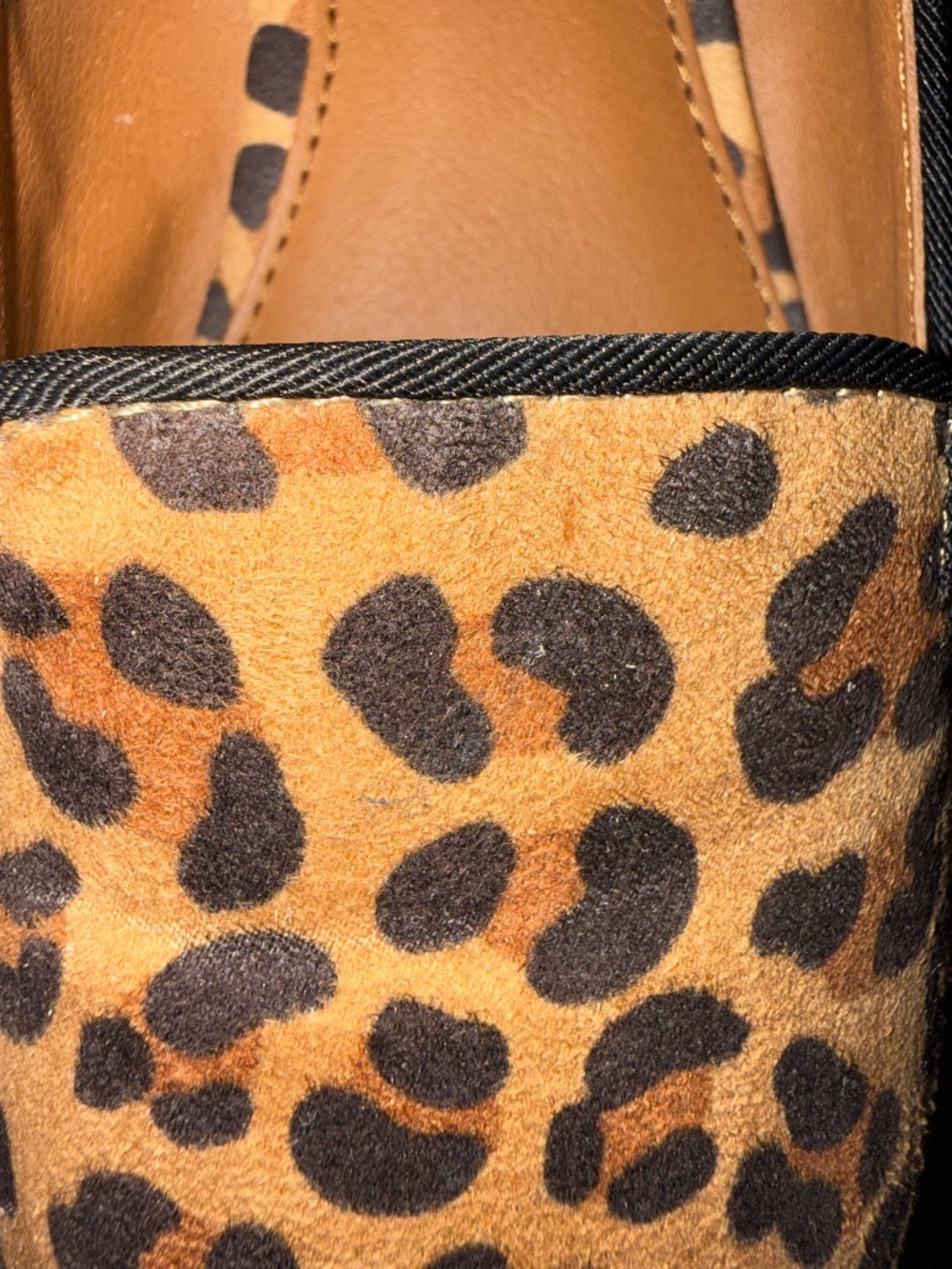 Mossimo Leopard Print Smoking Flats Loafers Size 5.5 Animal Print Slip-On Shoes - Picture 6 of 16